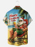 Men's Christmas Funny Graphic Short Sleeve Hawaiian Shirt